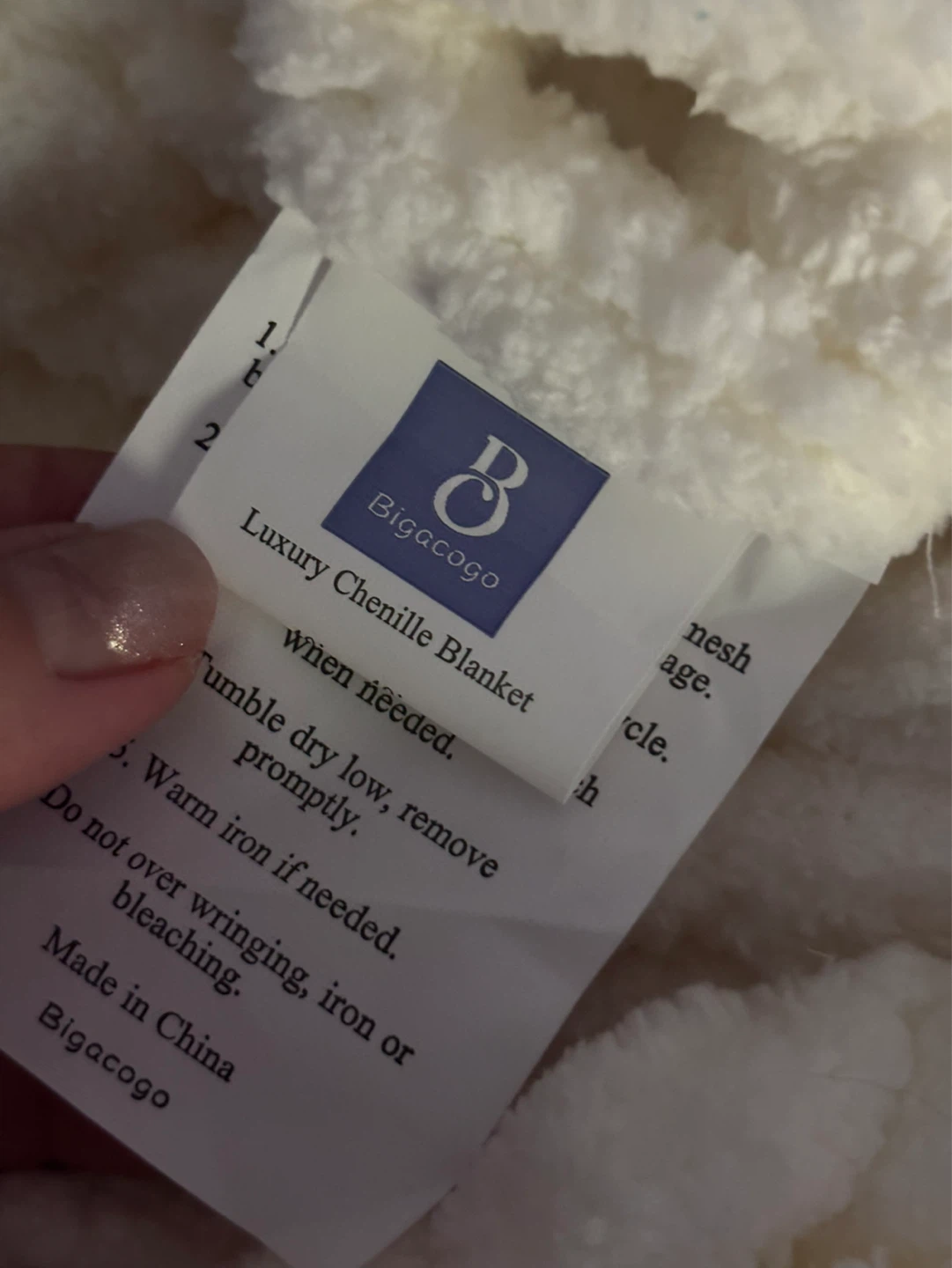Bigacogo Luxury Chenille Blanket - photo 2