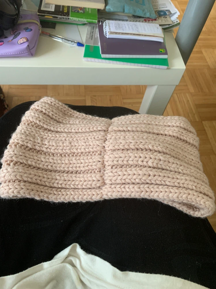 Pink Knit Ear Warmer with Rhinestones - photo 2