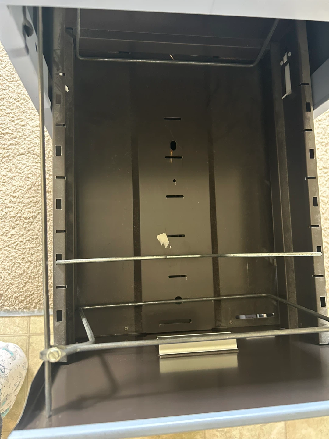 Lockable Blue/Grey Metal Filing Cabinet - photo 4