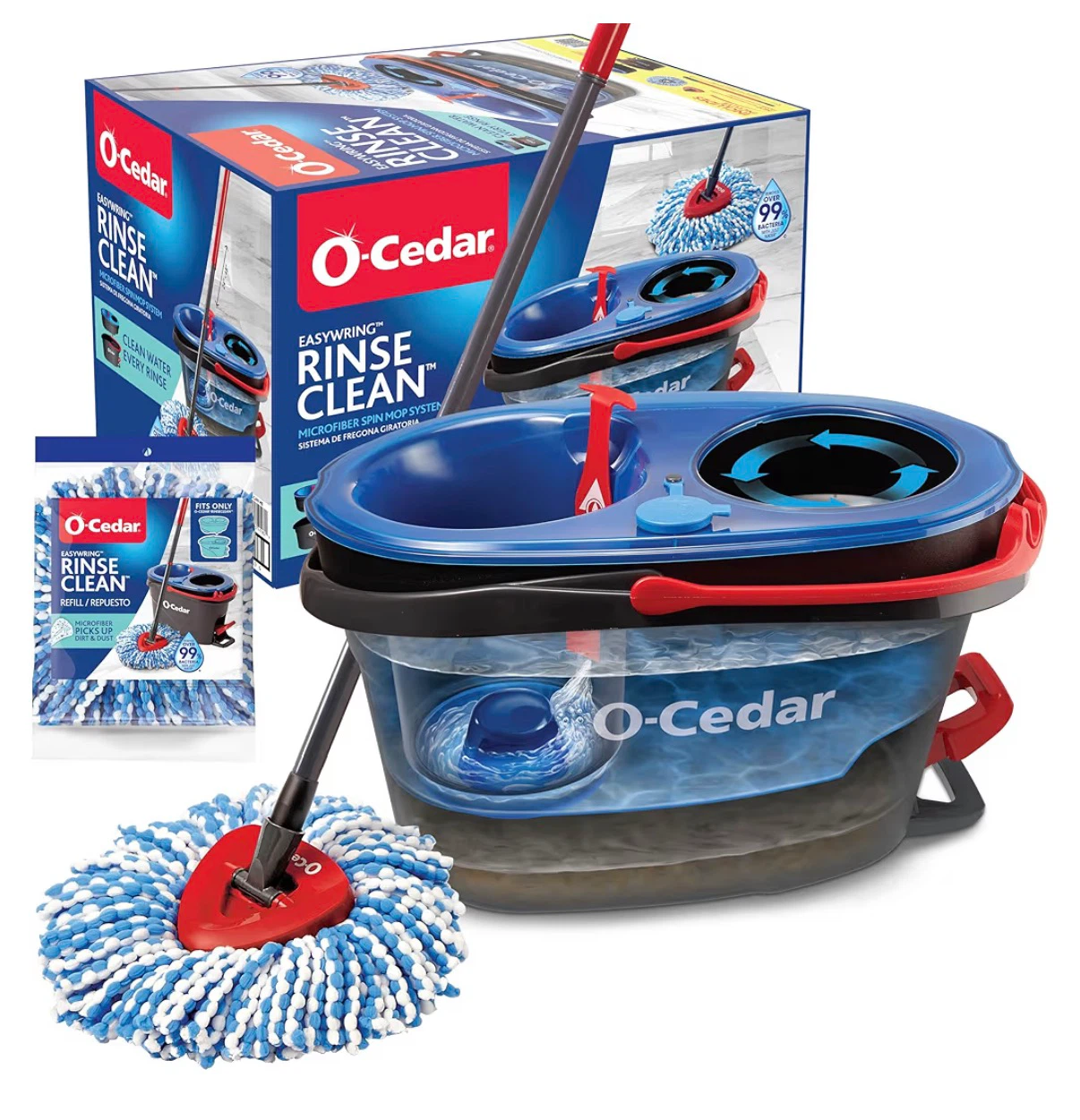 O-Cedar RinseClean Spin Mop & Bucket System