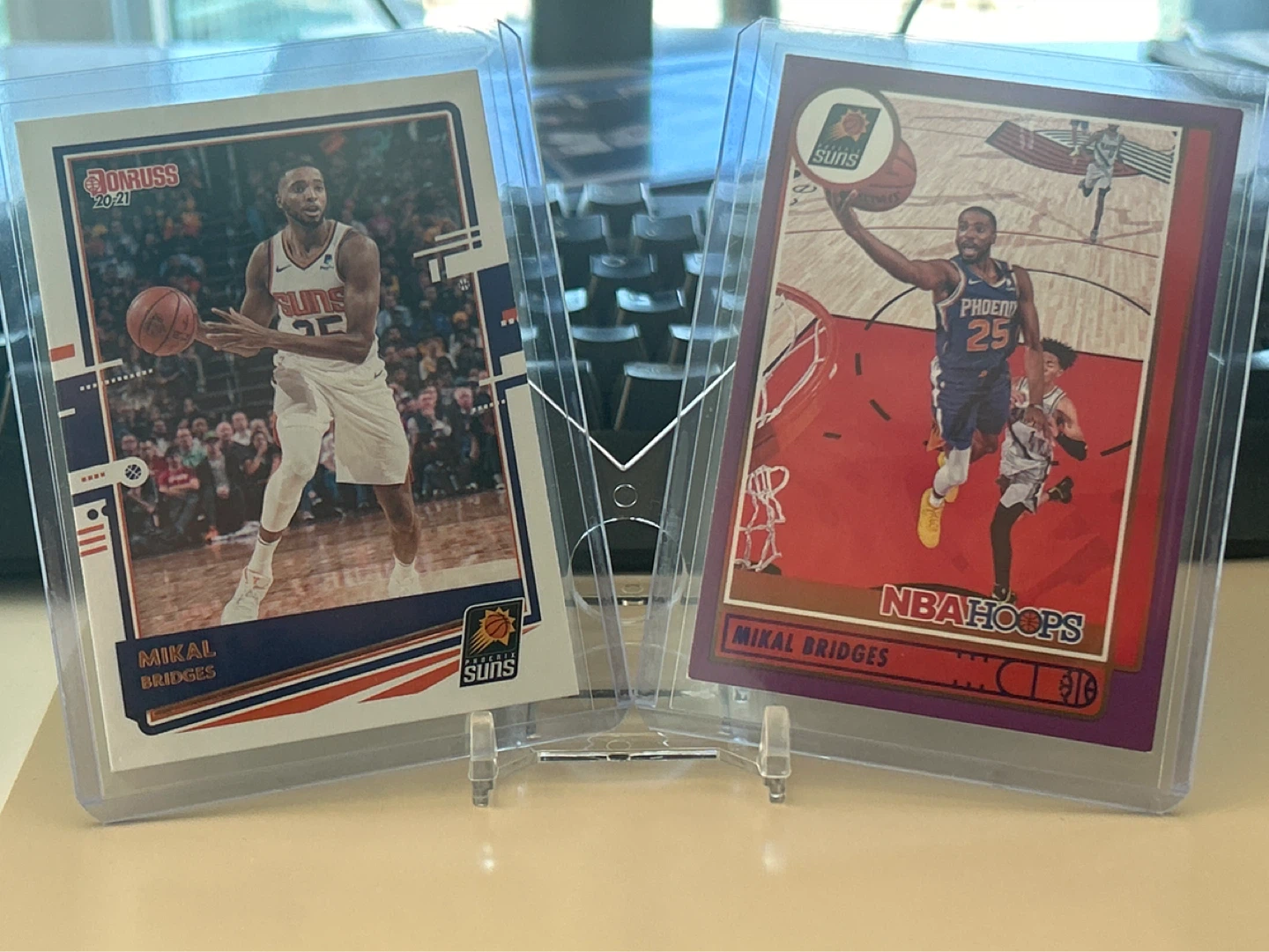 2020-21 NBA Hoops & Donruss Mikal Bridges Basketball Cards