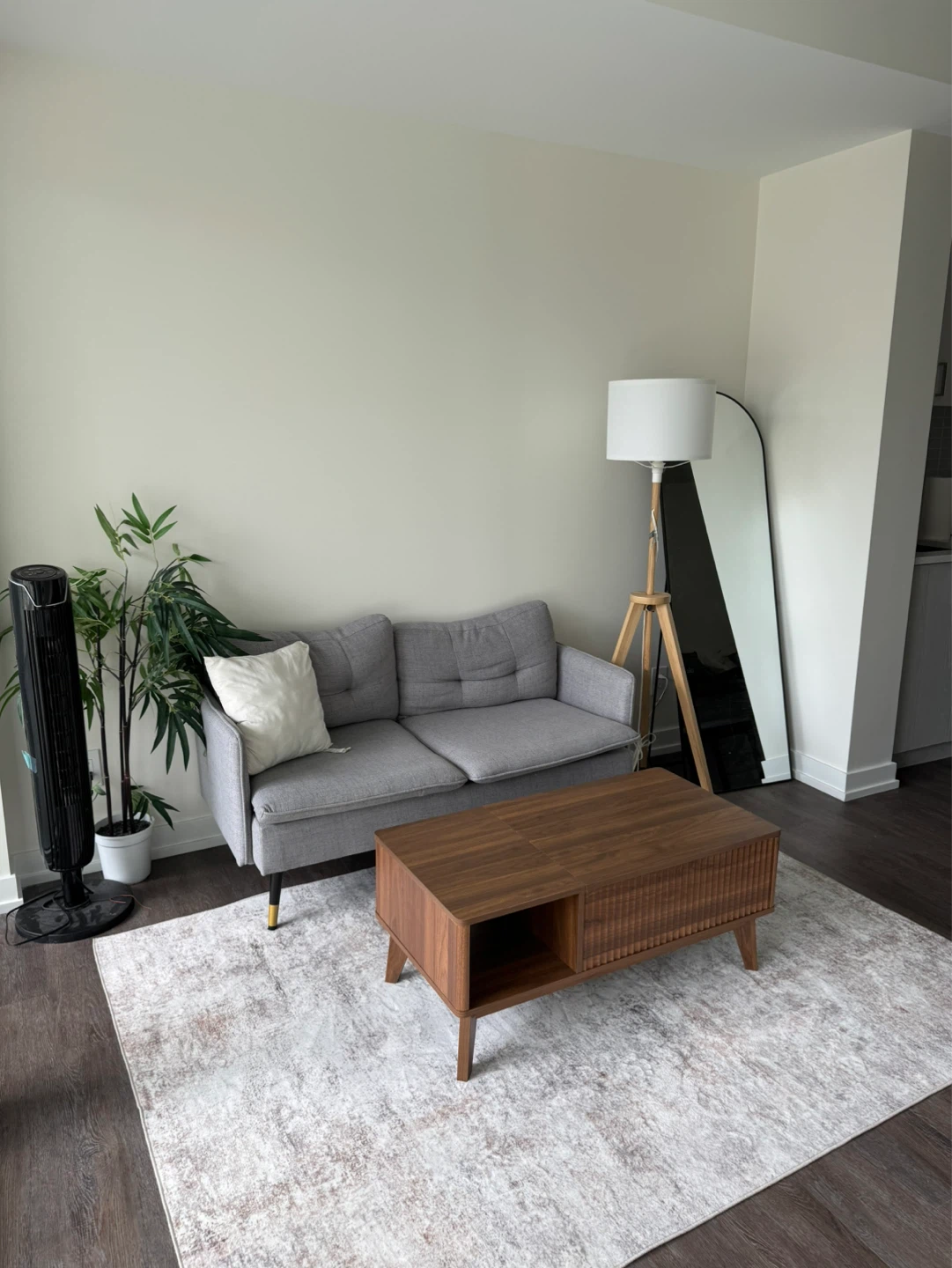 Grey Loveseat Sofa