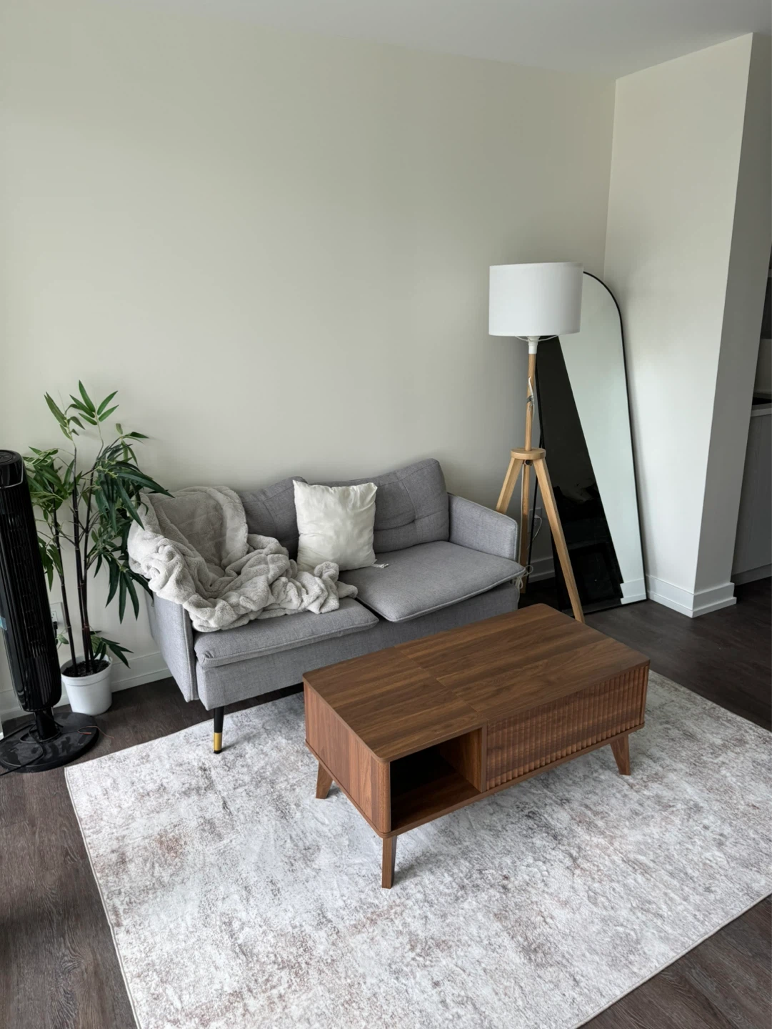 Grey Loveseat Sofa - photo 2