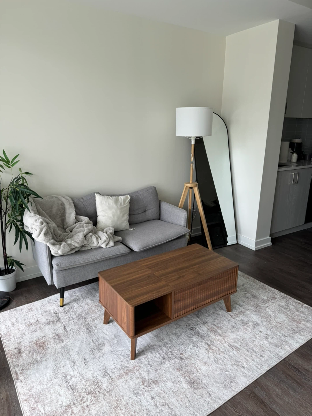 Grey Loveseat Sofa - photo 3