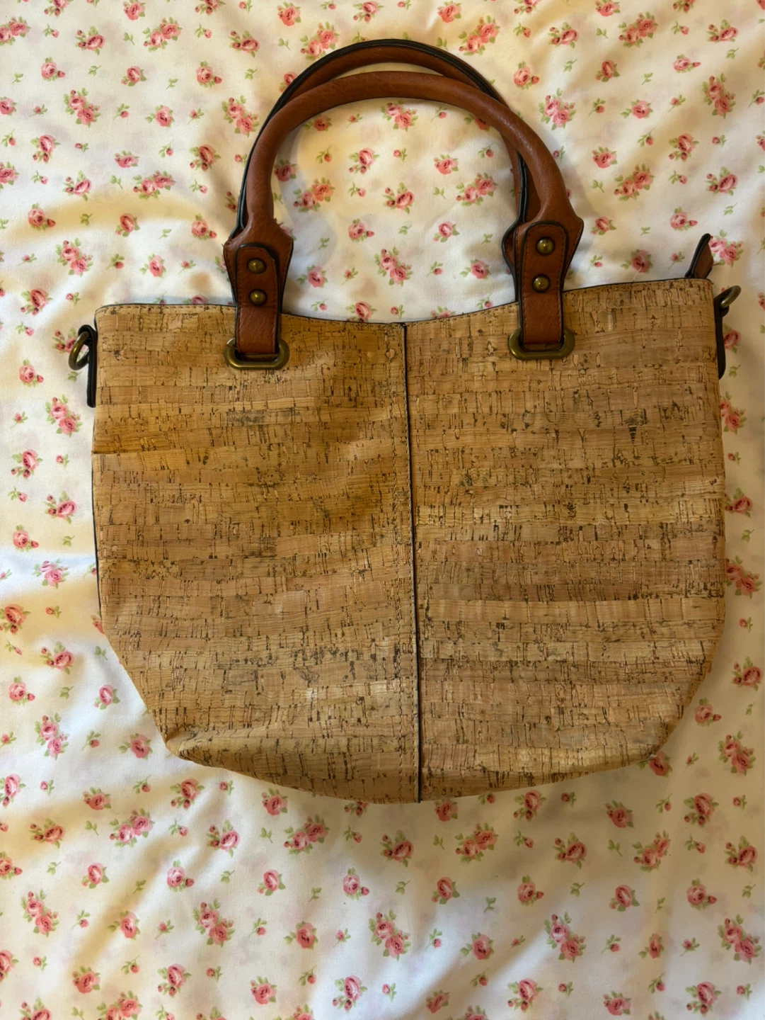Cork and Faux Leather Purse - photo 2