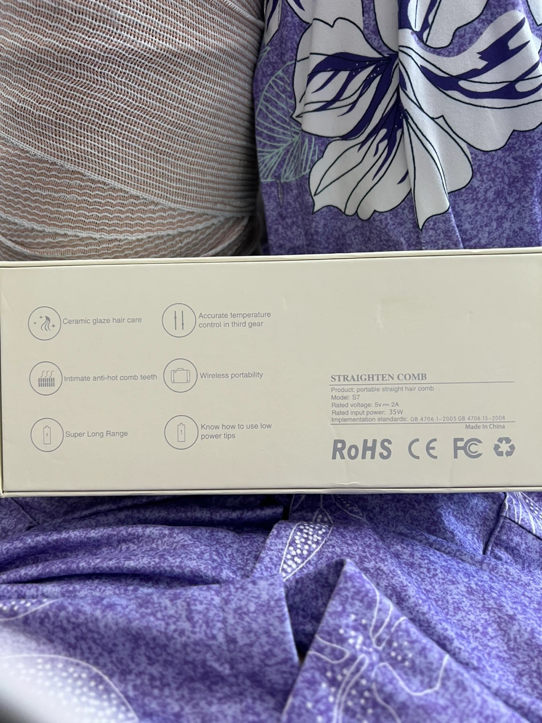 STRAIGHTEN COMB Portable Hair Straightener -NEW - photo 2
