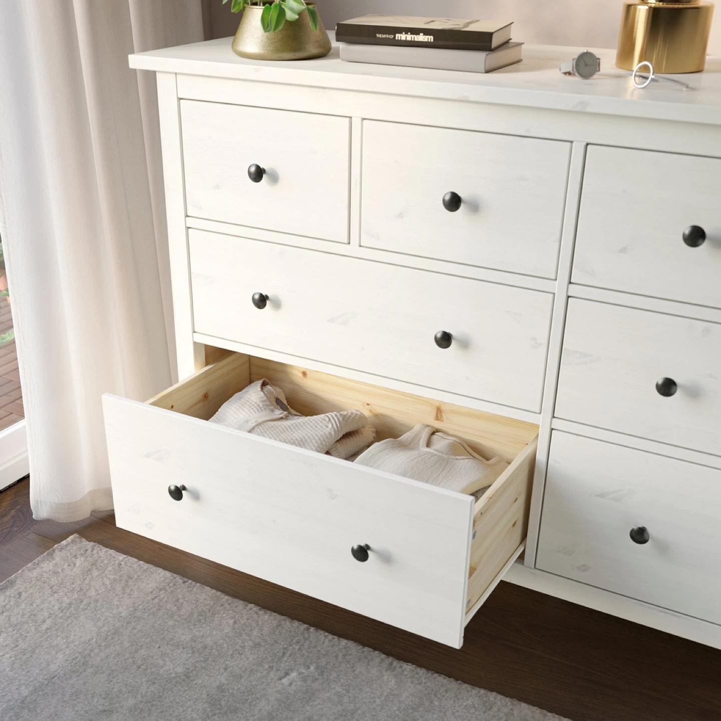 Black-Brown 8-Drawer Dresser - photo 2