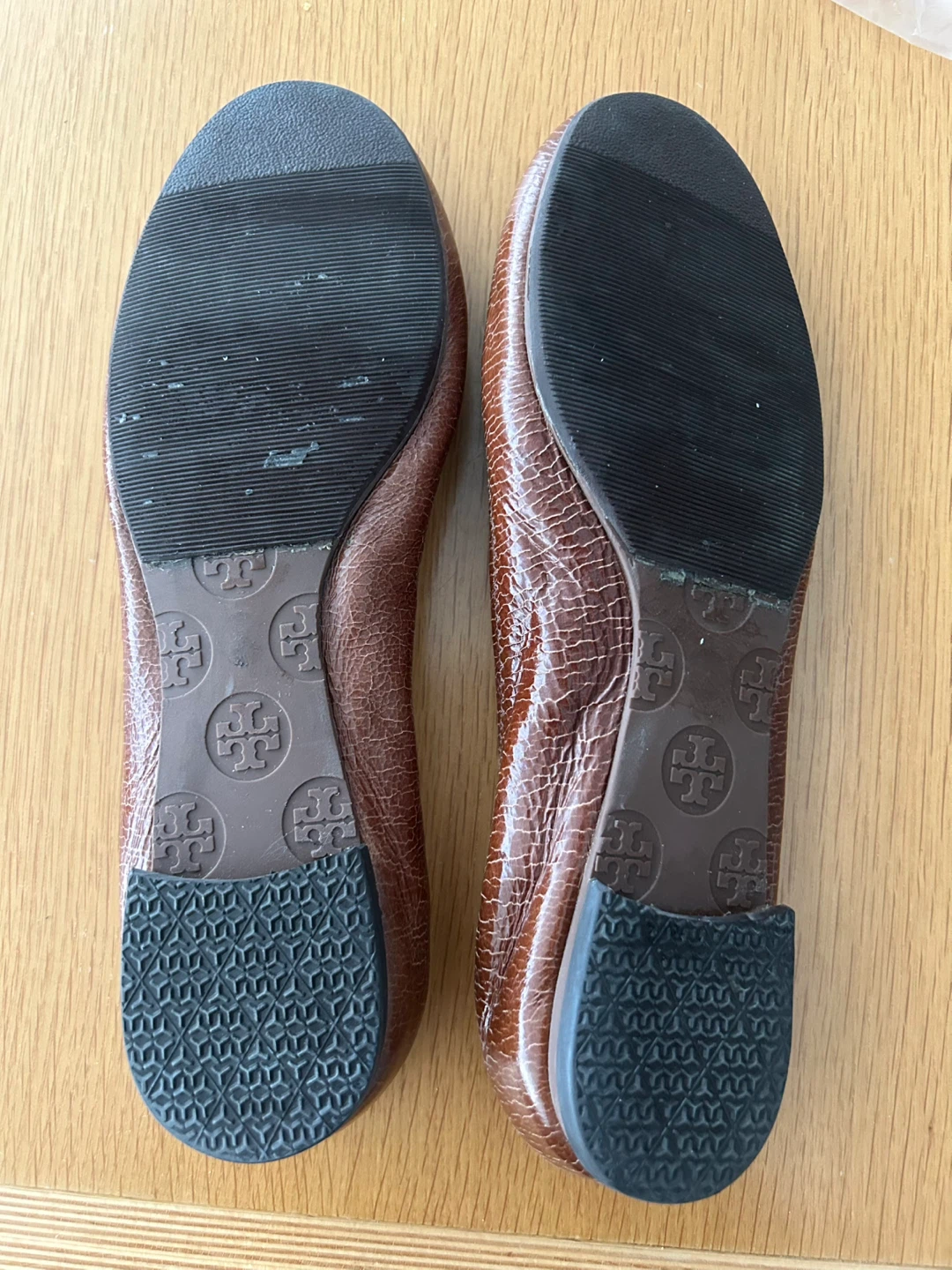 Tory Burch Brown Leather Ballet Flats-37.5 - photo 2
