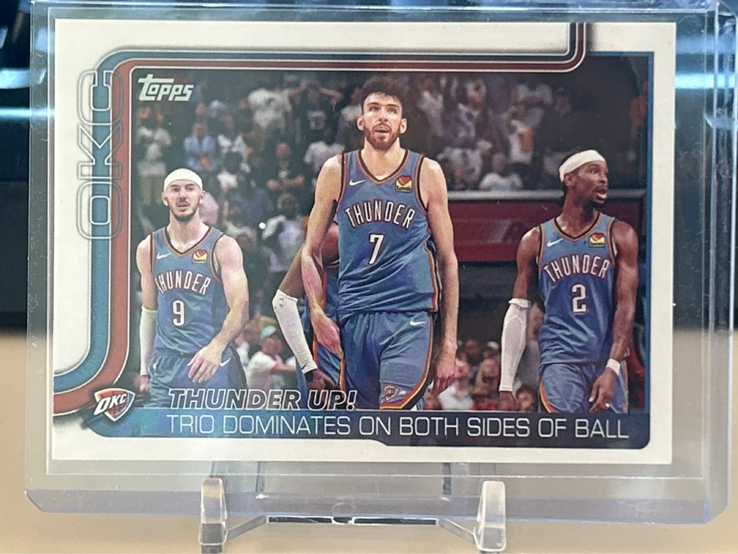 Topps NBA Oklahoma City Thunder "Thunder Up!" Trading Card