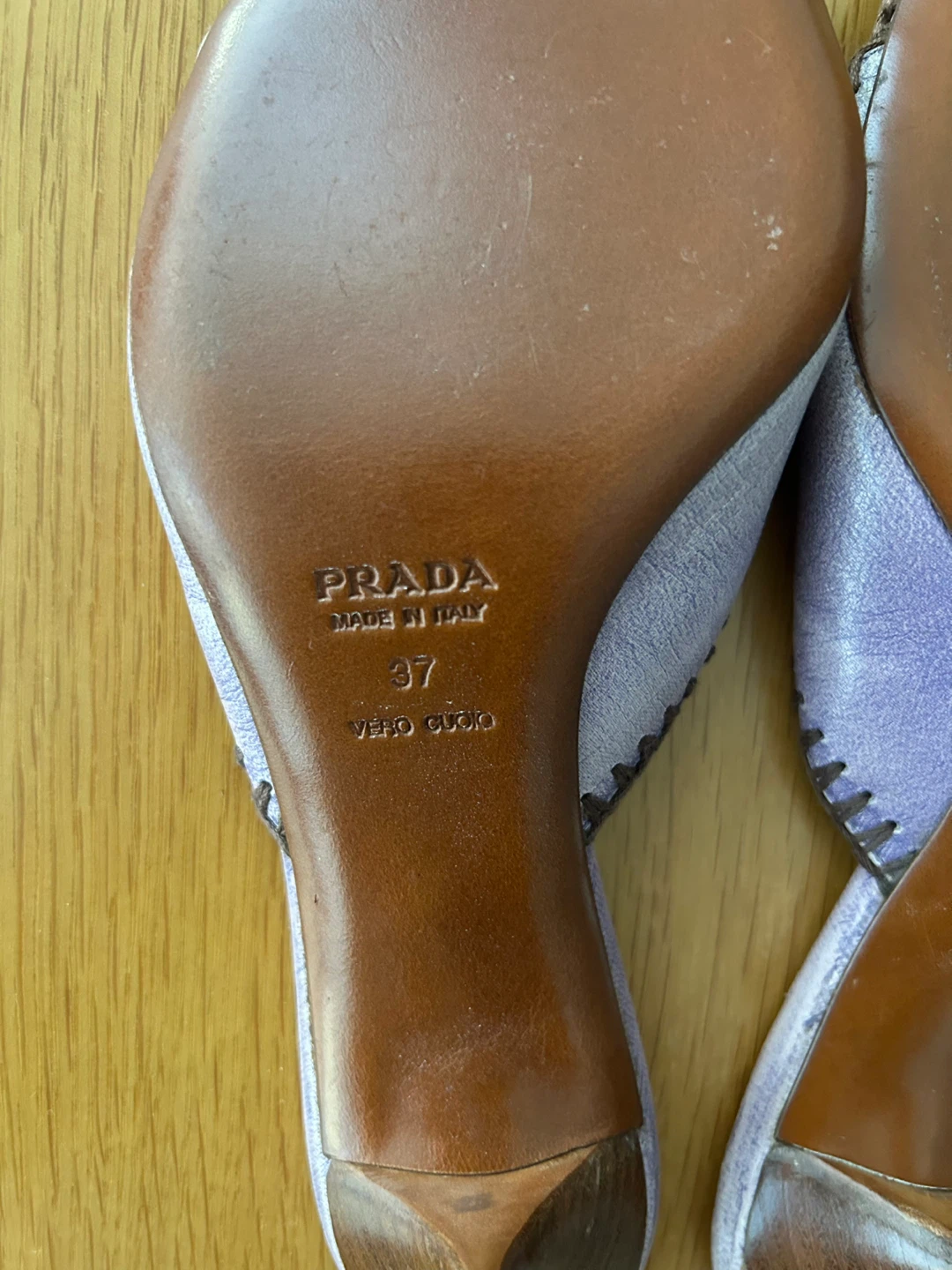 Prada Women's Lilac Mules Size 37 - photo 2