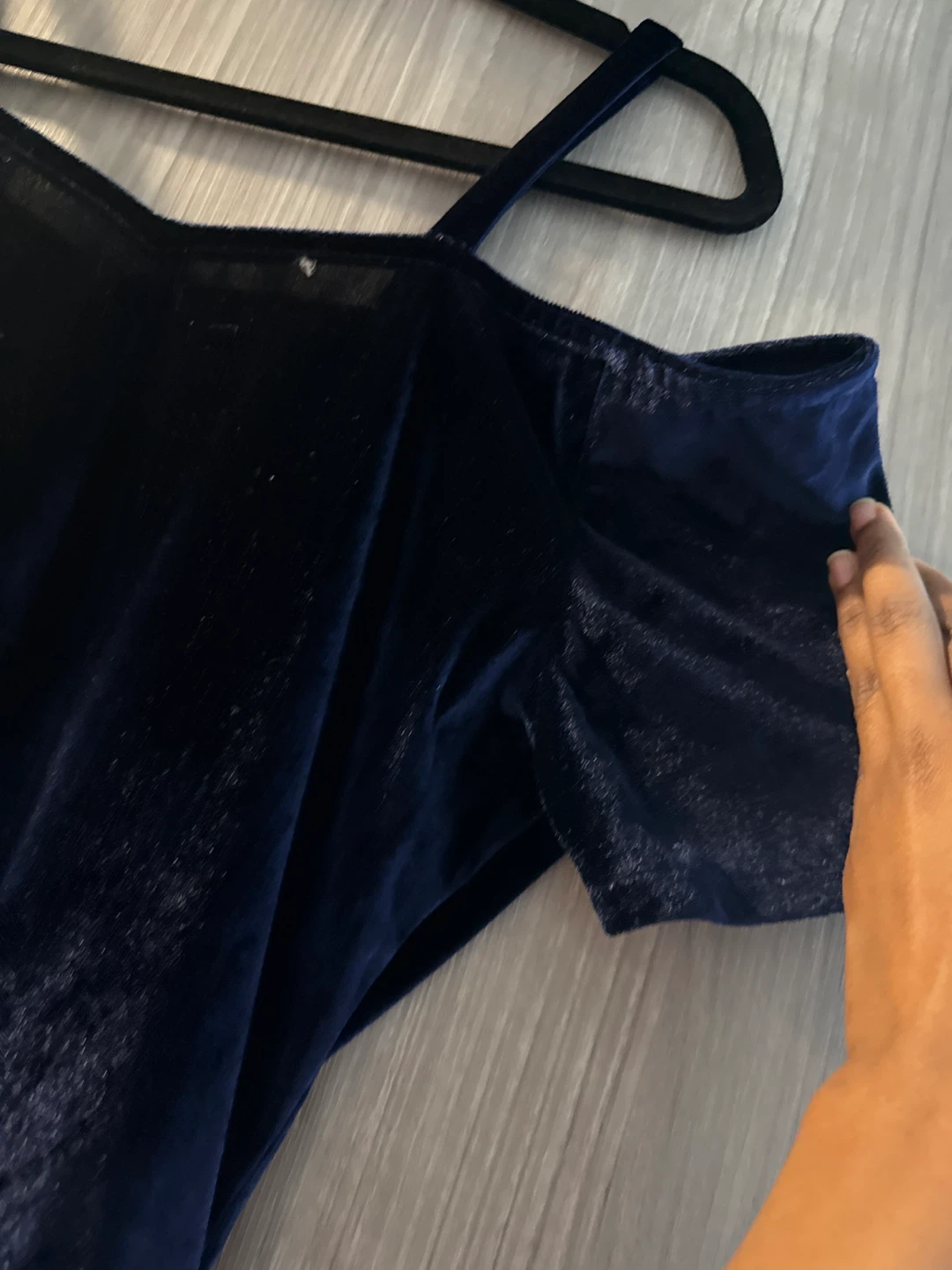 Velvet Cold Shoulder Dress - photo 2