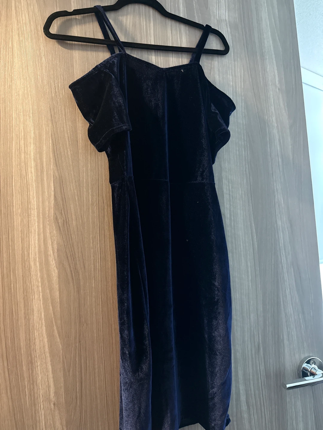 Velvet Cold Shoulder Dress