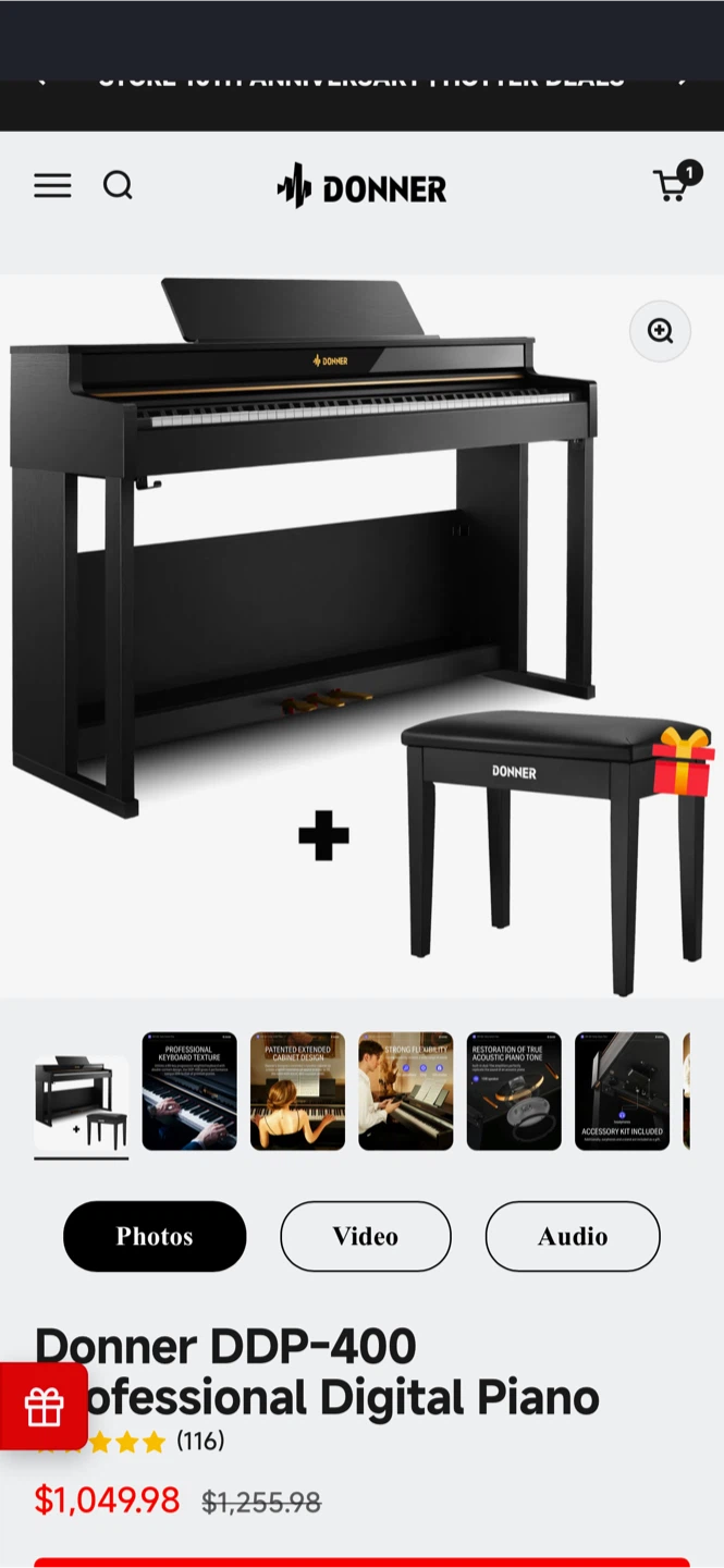 Donner DDP-400 Professional Digital Piano
