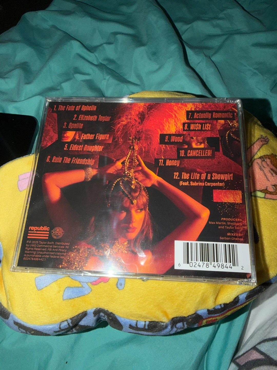 Sealed Taylor Swift The Life of a Showgirl CD - photo 2
