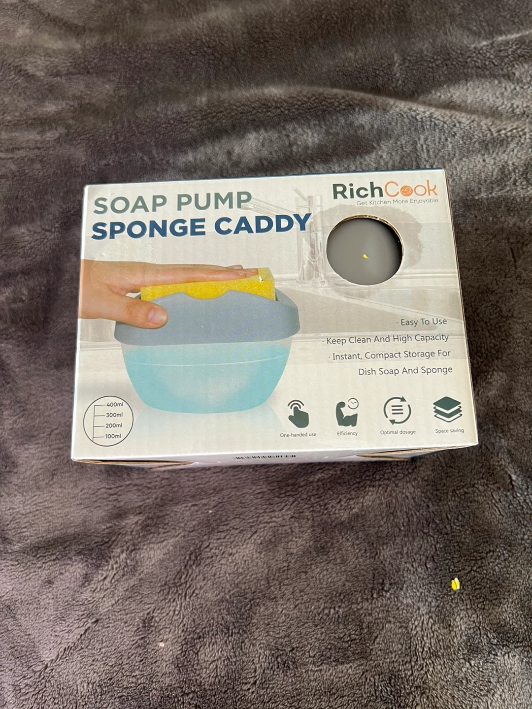 RichCook Soap Pump Sponge Caddy NEW