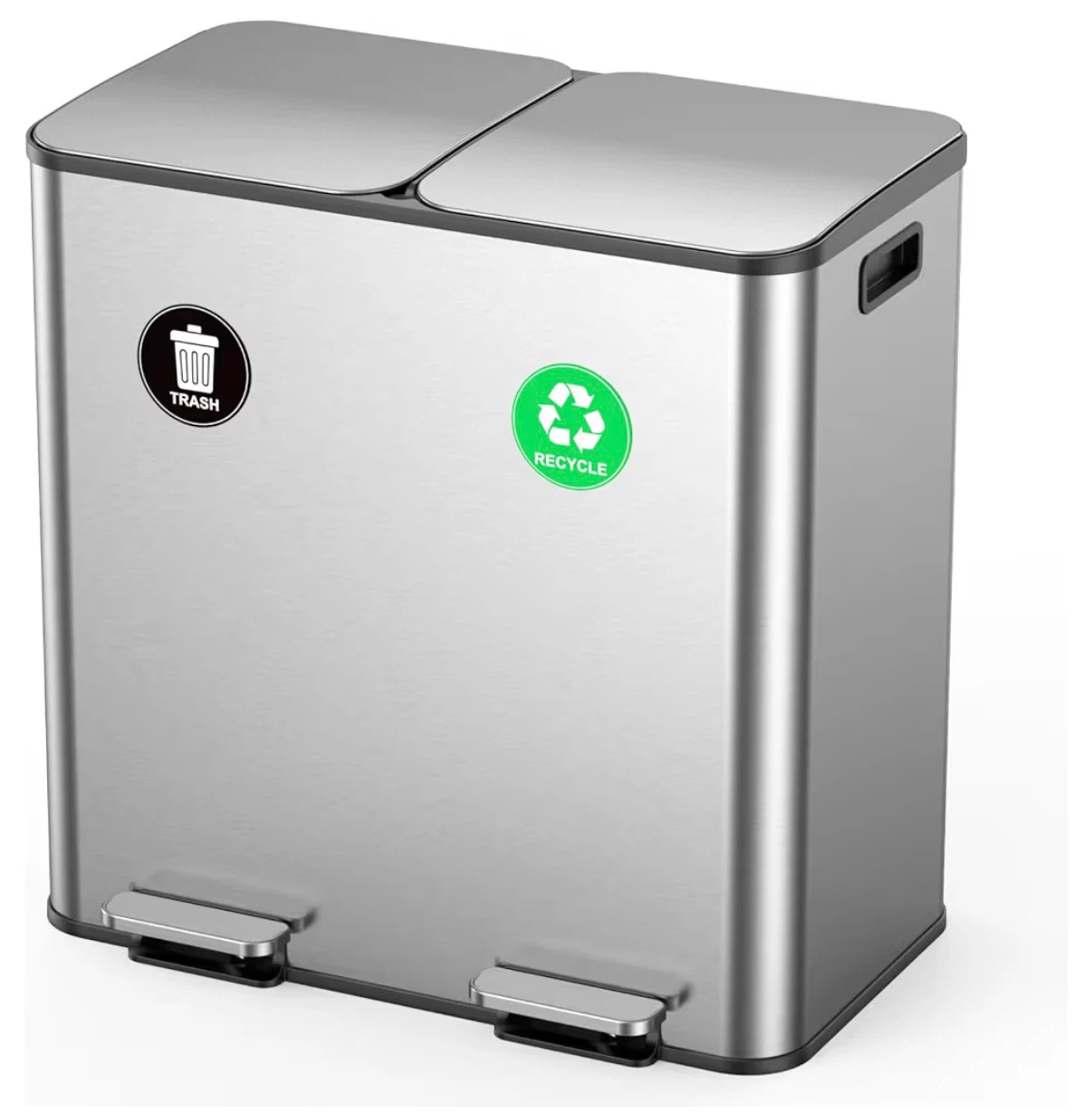 Lovewind Dual Trash and Recycling Bins