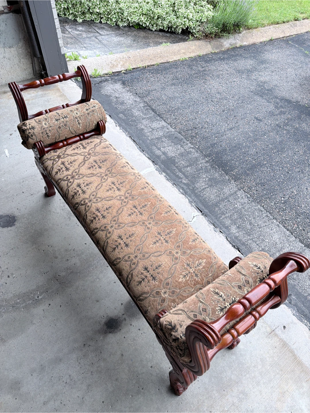 Upholstered Bench with Wooden Frame - photo 4