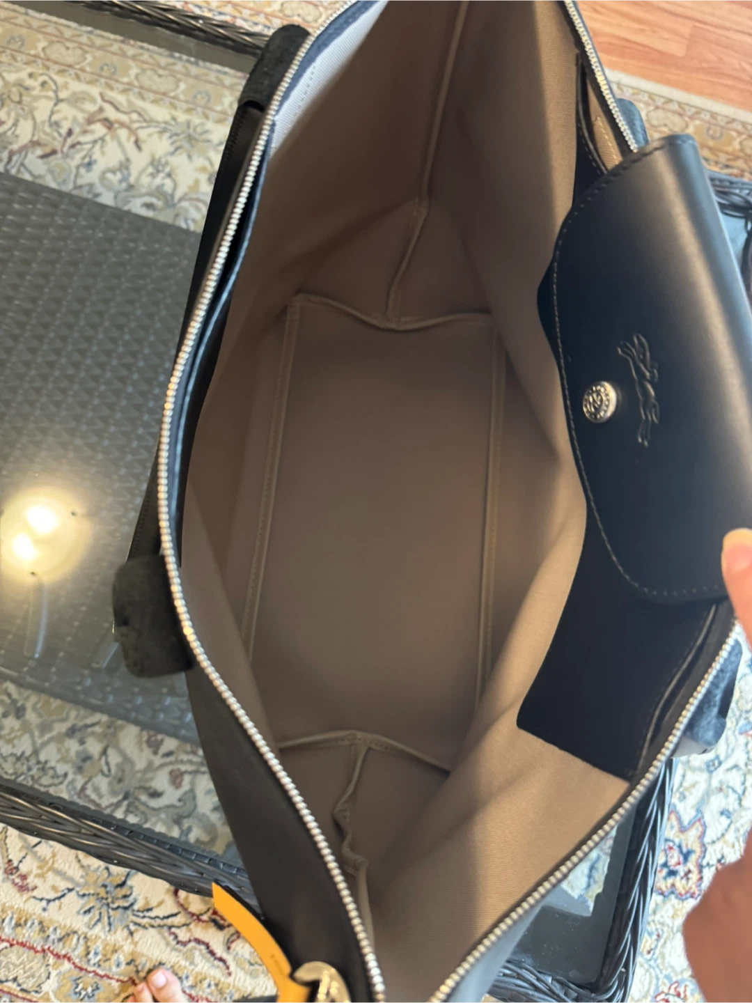 Longchamp black bag - photo 3
