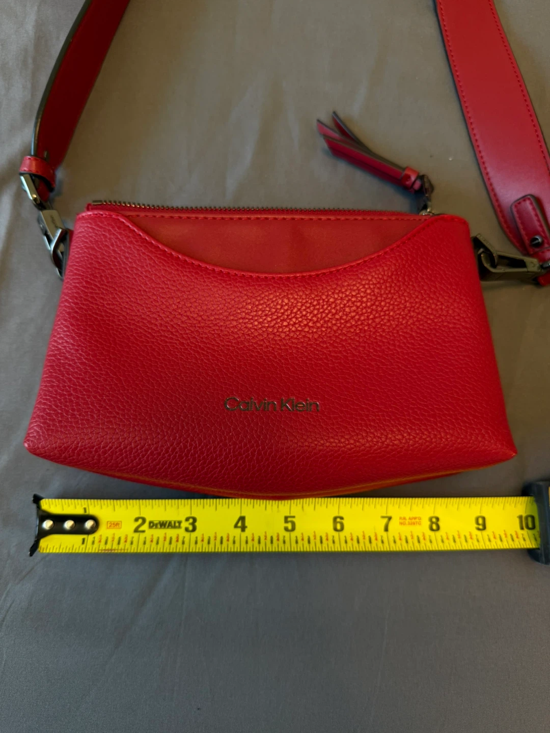 Calvin Klein Women's Red Color 2 In 1 Top Zip Crossbody Bag - photo 2