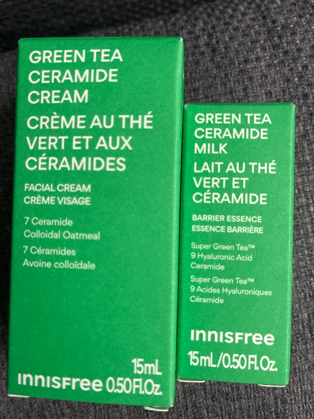 Innisfree Green Tea Ceramide Cream & Milk Set