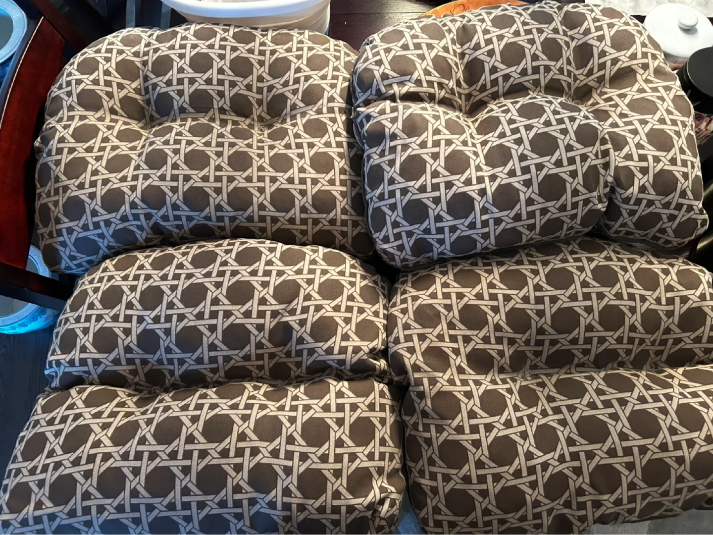 Set of 4 Decorative Outdoor Cushions