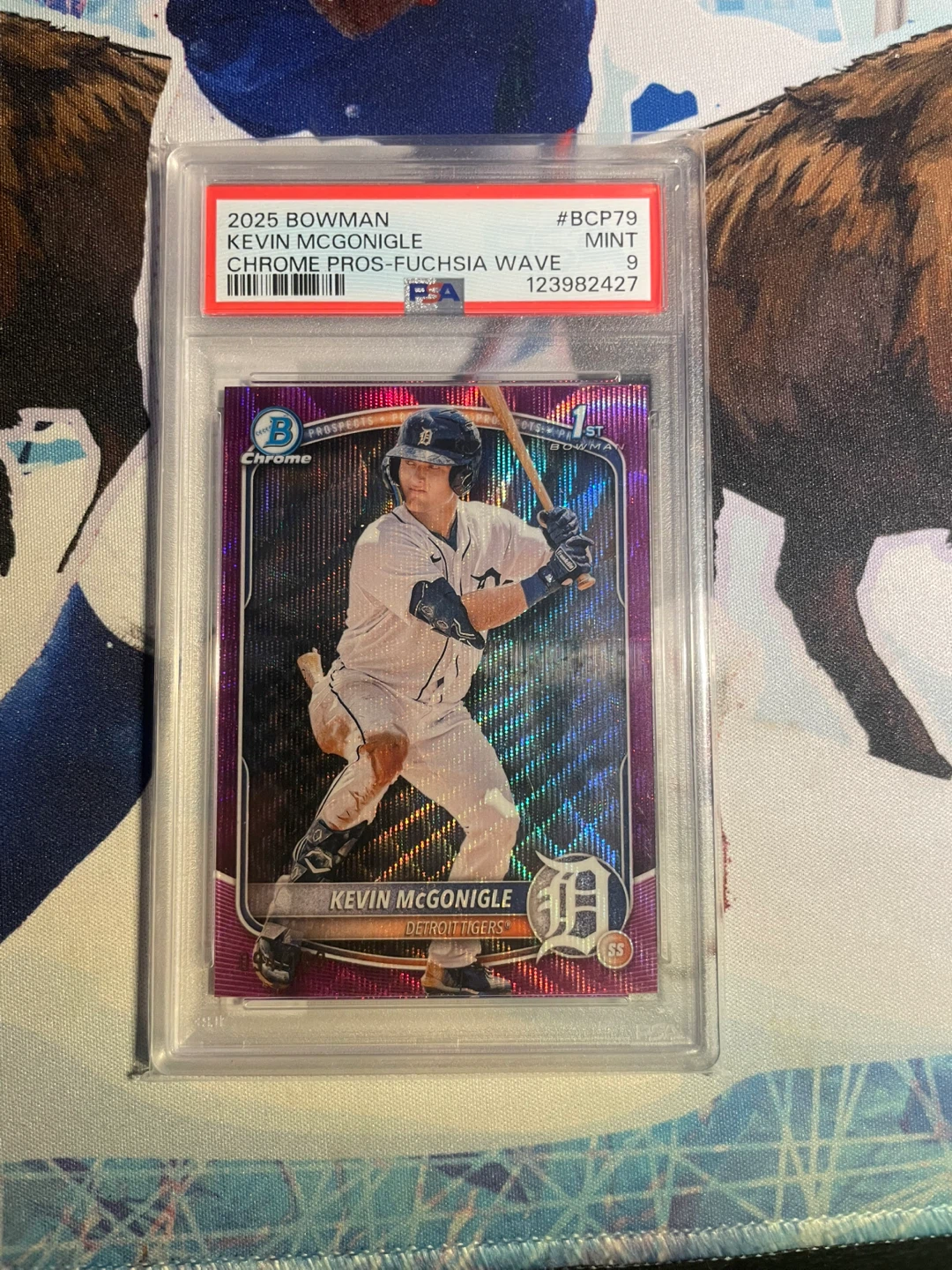 2025 Bowman Chrome KEVIN MCGONIGLE Fuchsia Wave RC Card /199