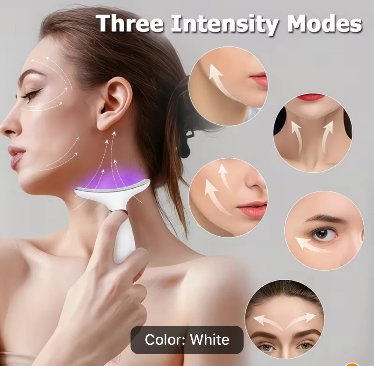 White Neck Beauty Device with Sonic Vibration -NEW - photo 3