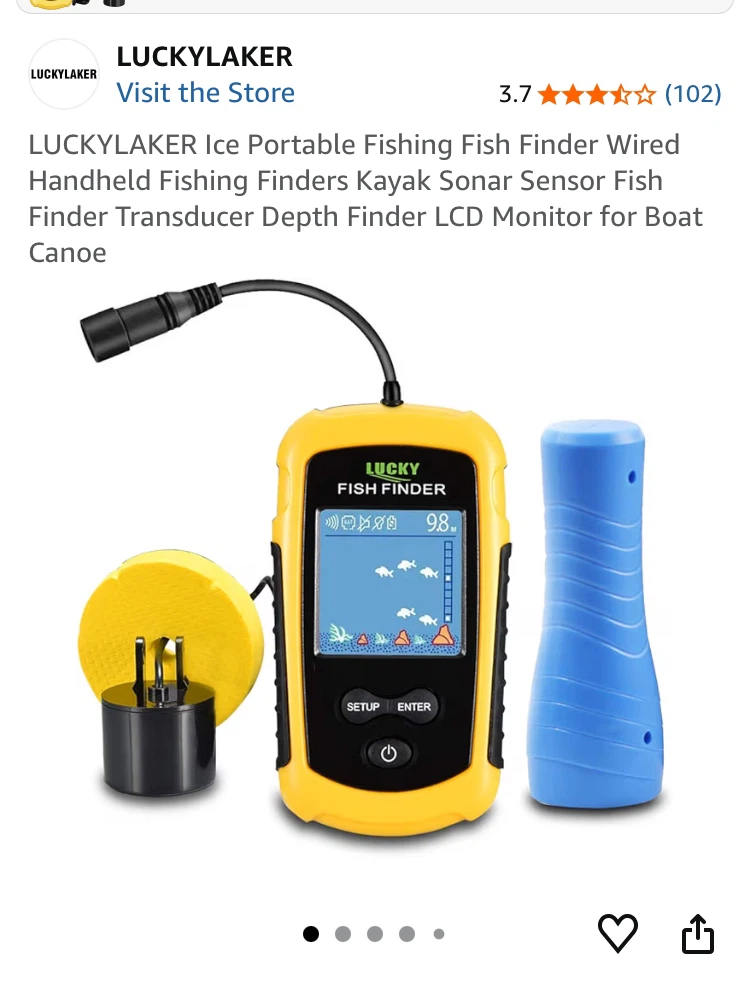 LUCKYLAKER Portable Fishing Fish Finder - photo 2