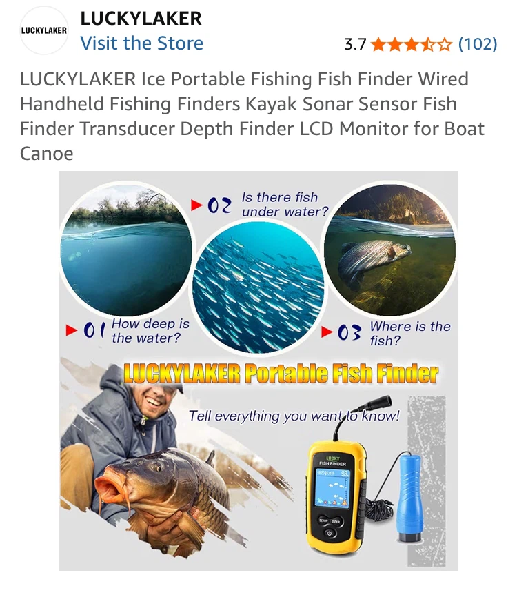 LUCKYLAKER Portable Fishing Fish Finder - photo 3