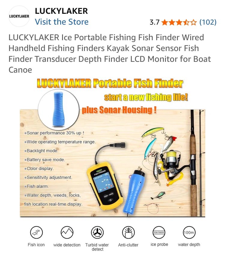 LUCKYLAKER Portable Fishing Fish Finder - photo 4