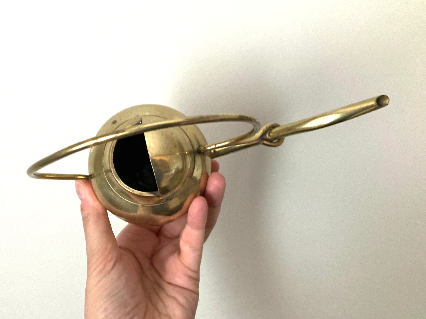 Vintage Small Brass Watering Can - photo 4