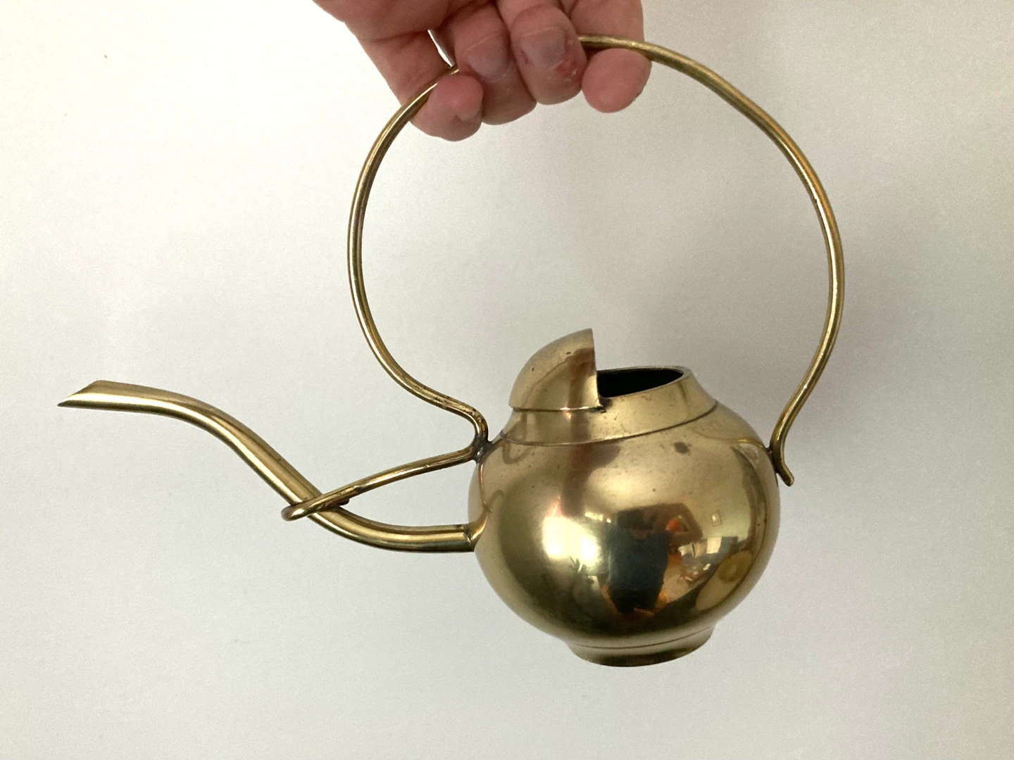 Vintage Small Brass Watering Can - photo 2