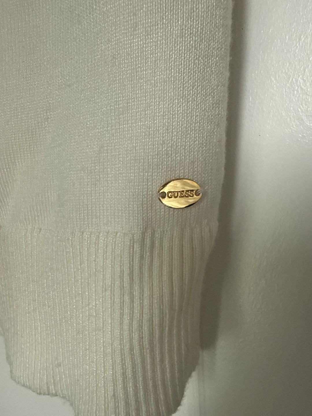White GUESS Sweater Dress Size M - photo 2