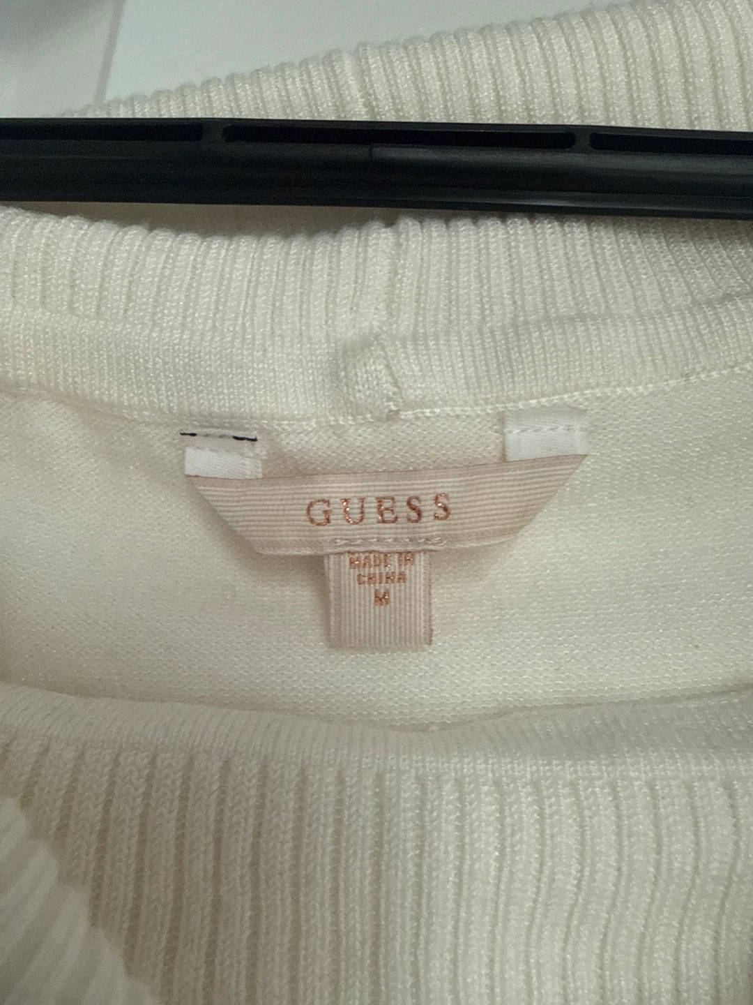 White GUESS Sweater Dress Size M - photo 3