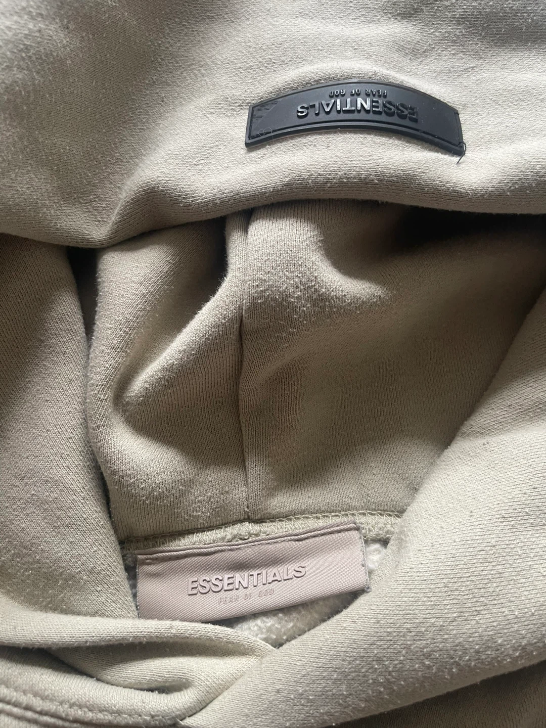 Fear of God Essentials Fleece Hoodie Desert Sand - photo 3