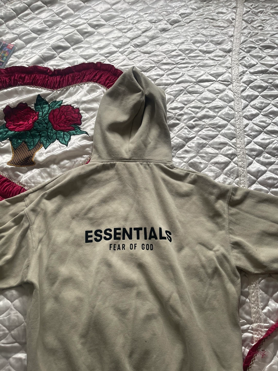 Fear of God Essentials Fleece Hoodie Desert Sand - photo 4