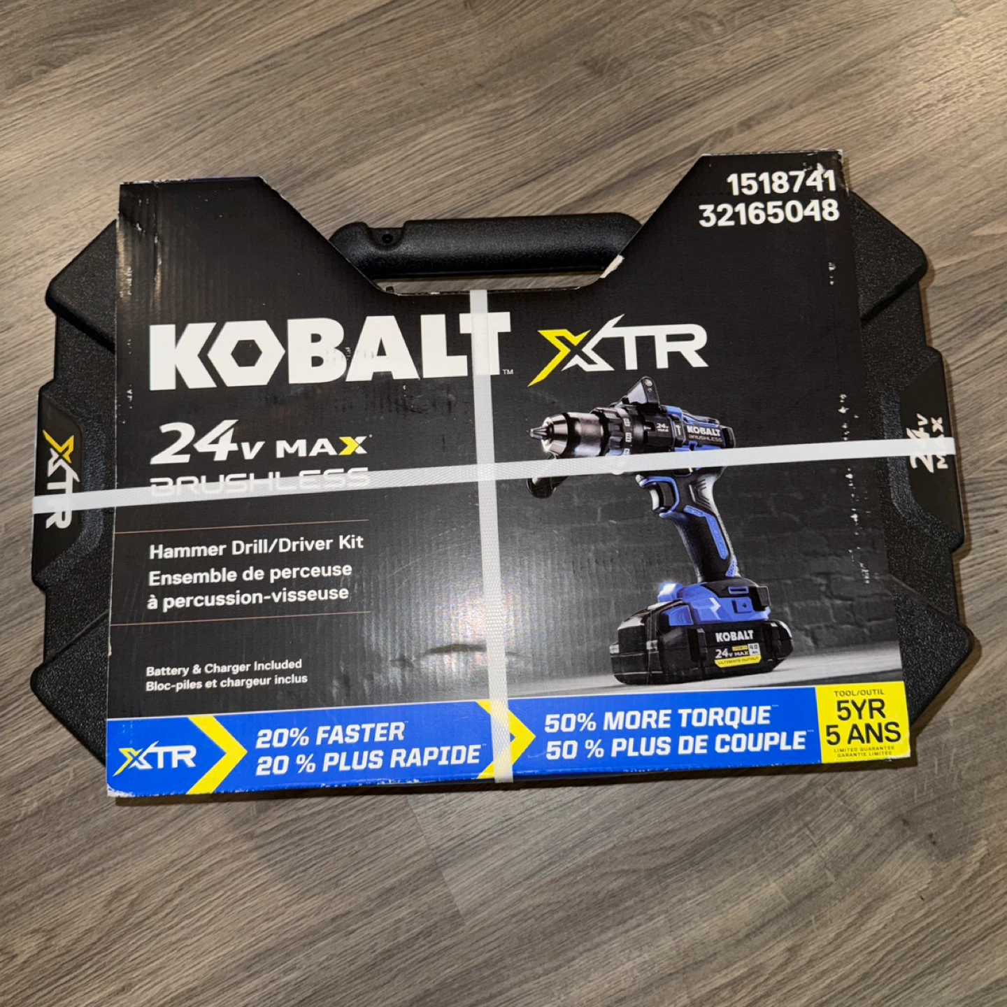 Kobalt XTR 24V Max Hammer Drill/Driver Kit w/ Battery & Charger