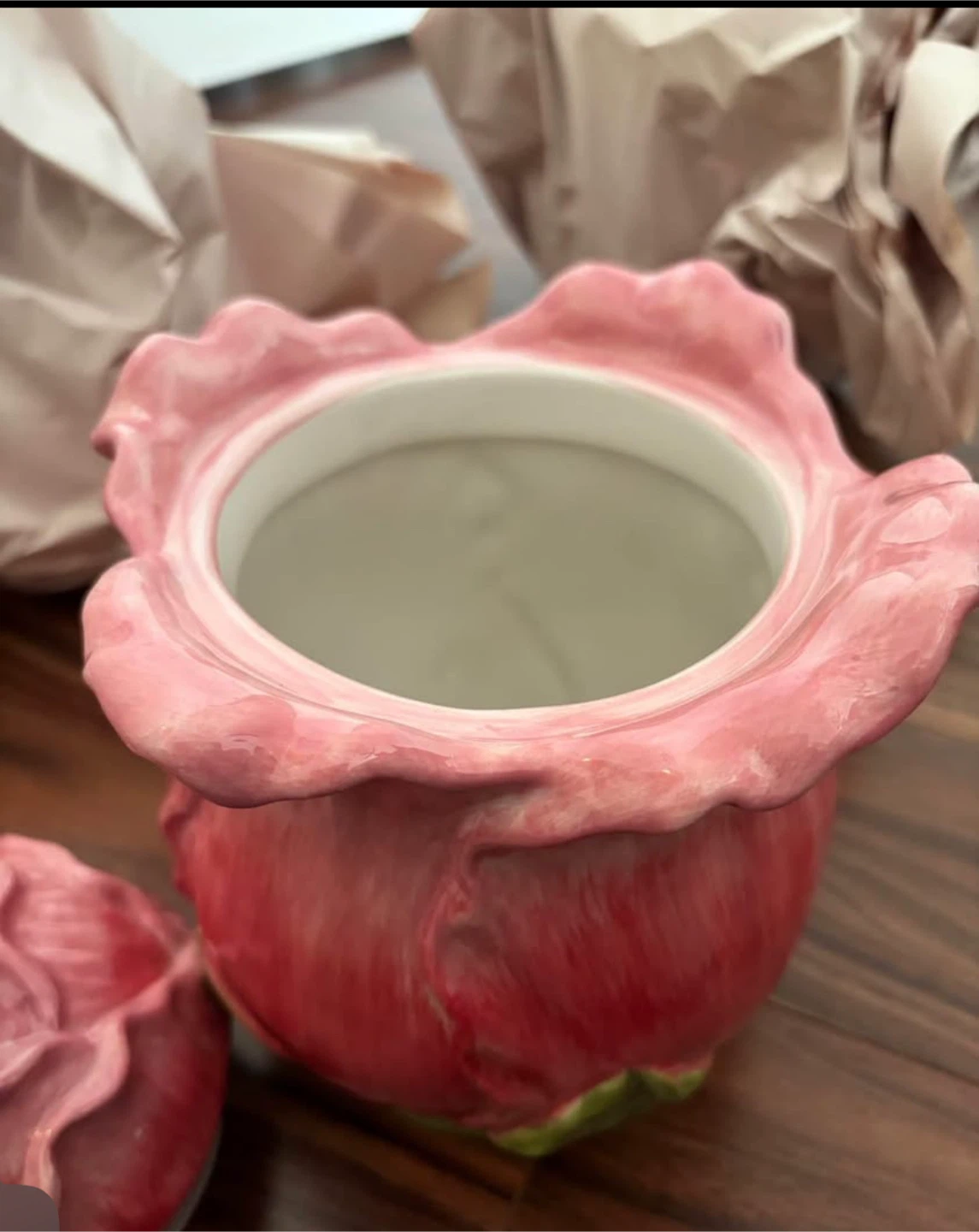 Ceramic Rose Trinket Dish with Lid - photo 2