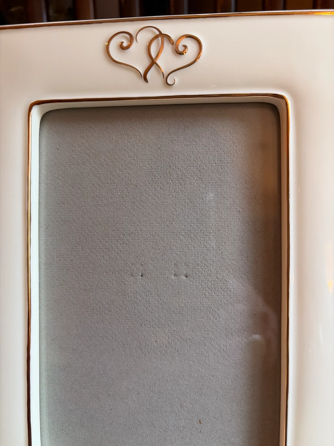 Russ Cream Photo Frame with Gold Hearts - photo 2