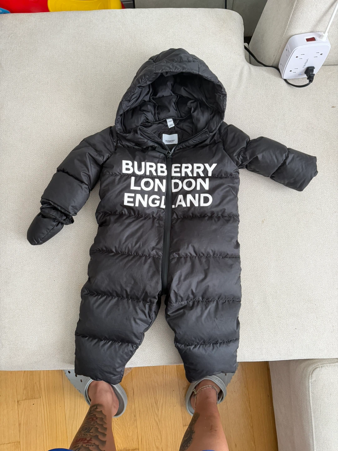 Burberry Puffer Snowsuit - Black
