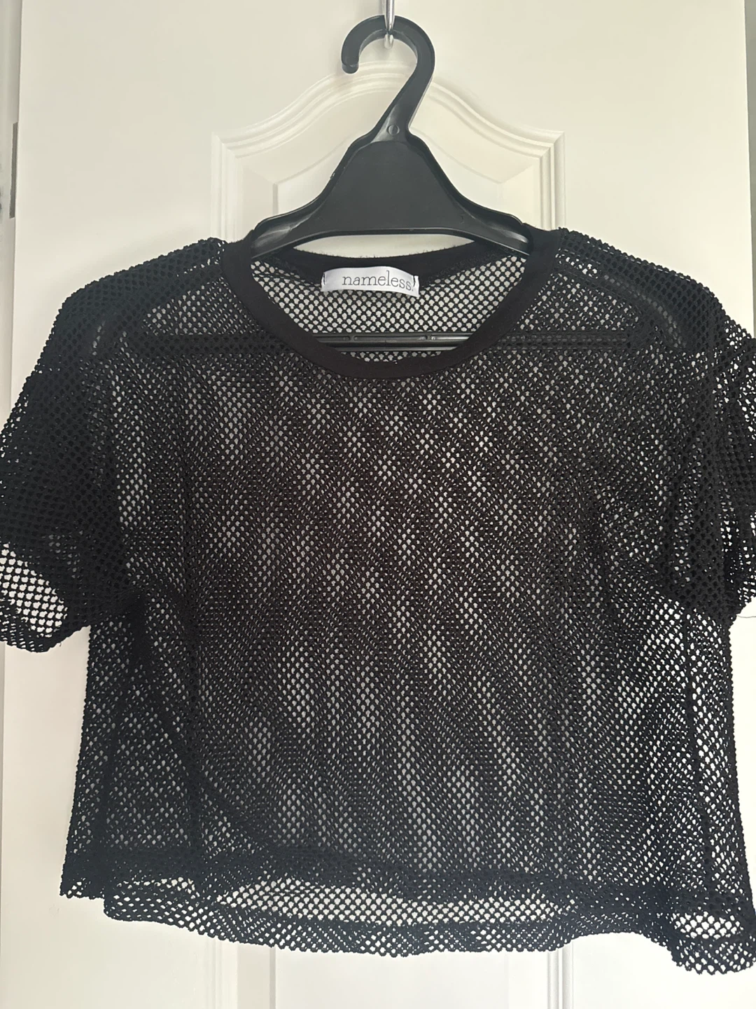 Nameless black mesh crop top