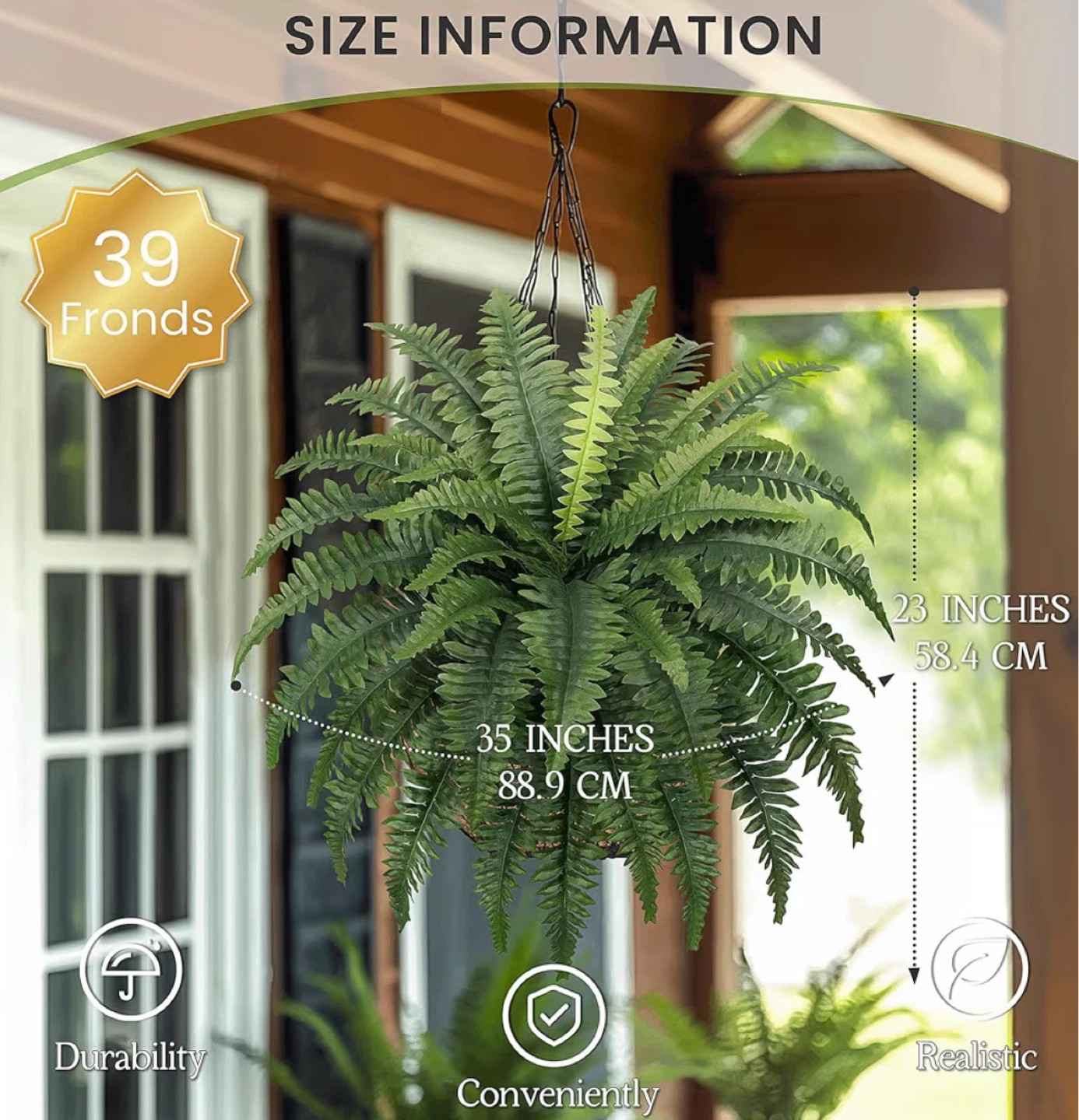 Forest Prince Artificial Fern Plant - photo 5