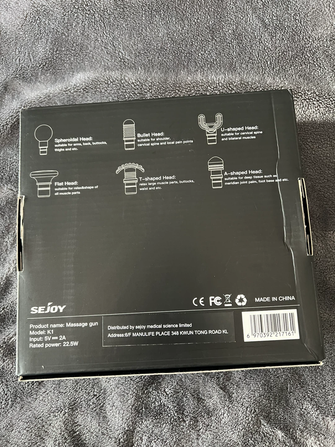 SEJOY K1 Percussion Muscle Massager Gun NEW - photo 3