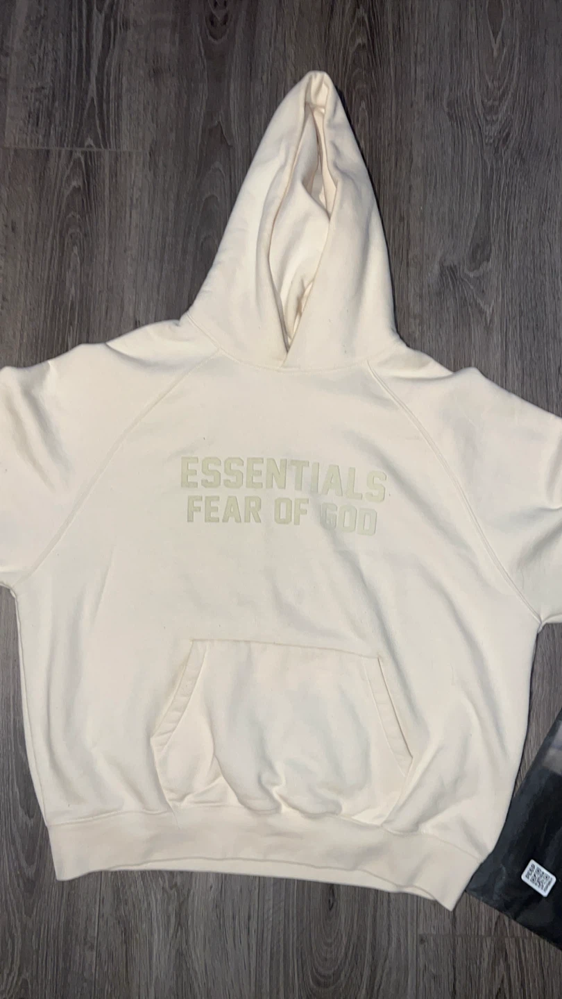 Essentials Fear of God Cream Hoodie & Sweatpants Set - photo 2