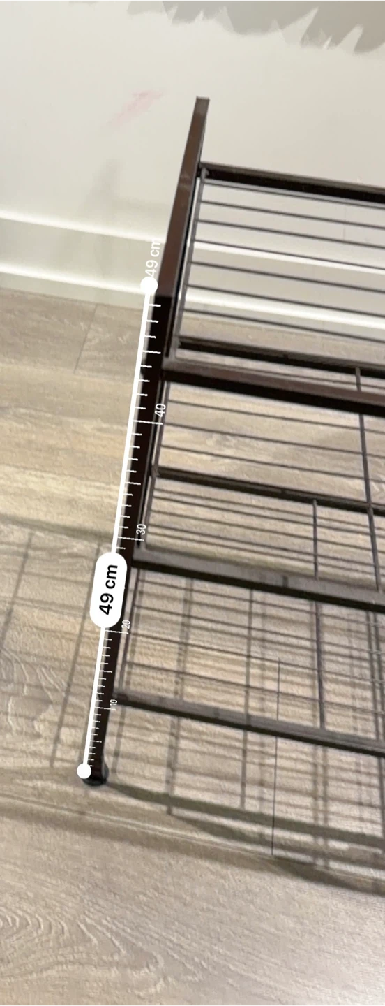 THREE Wire Shoe Racks - 3 shelves on each - photo 3