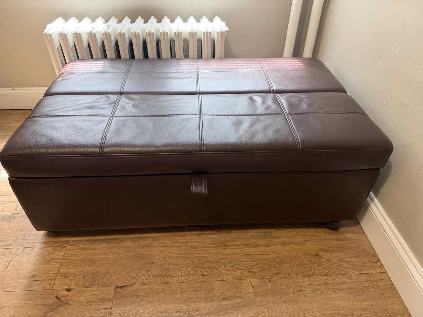 Twin Size Folding Ottoman Sleeper Bed - photo 2