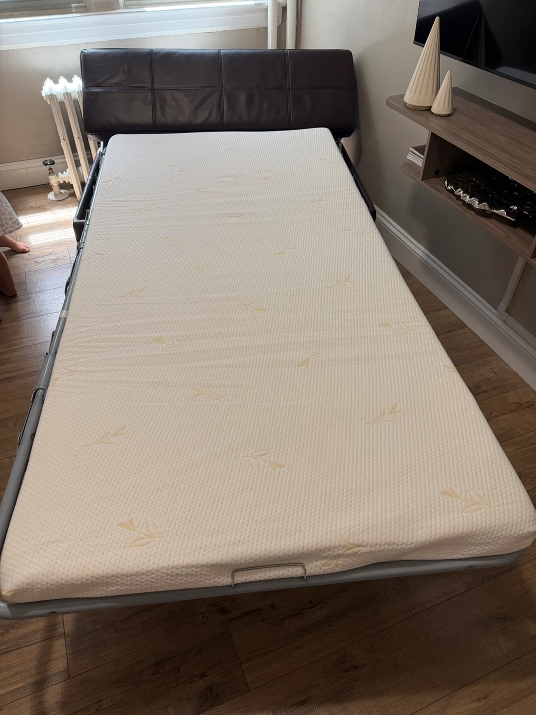 Twin Size Folding Ottoman Sleeper Bed