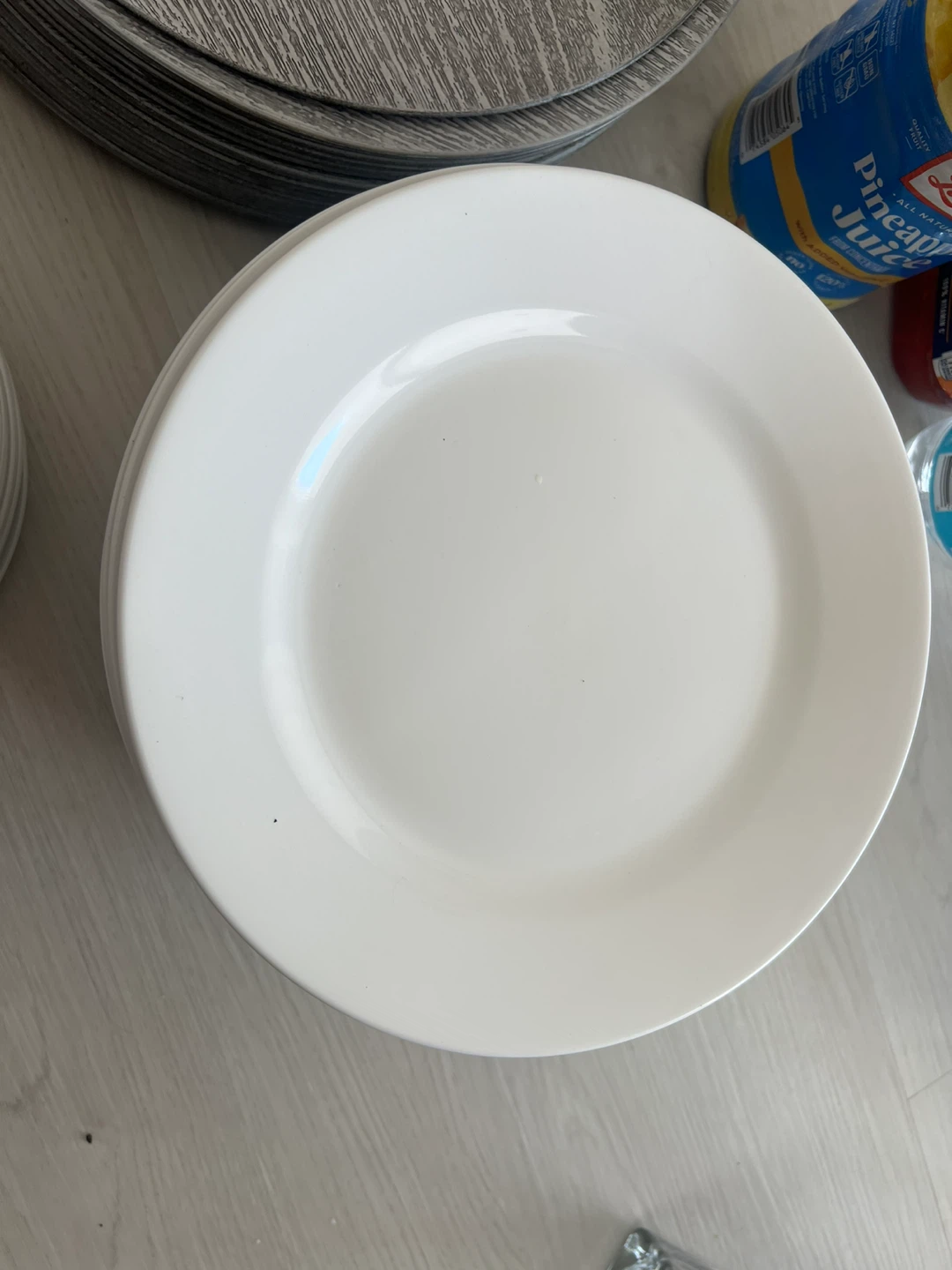 White Dinner Plates (Set of 5) - photo 4