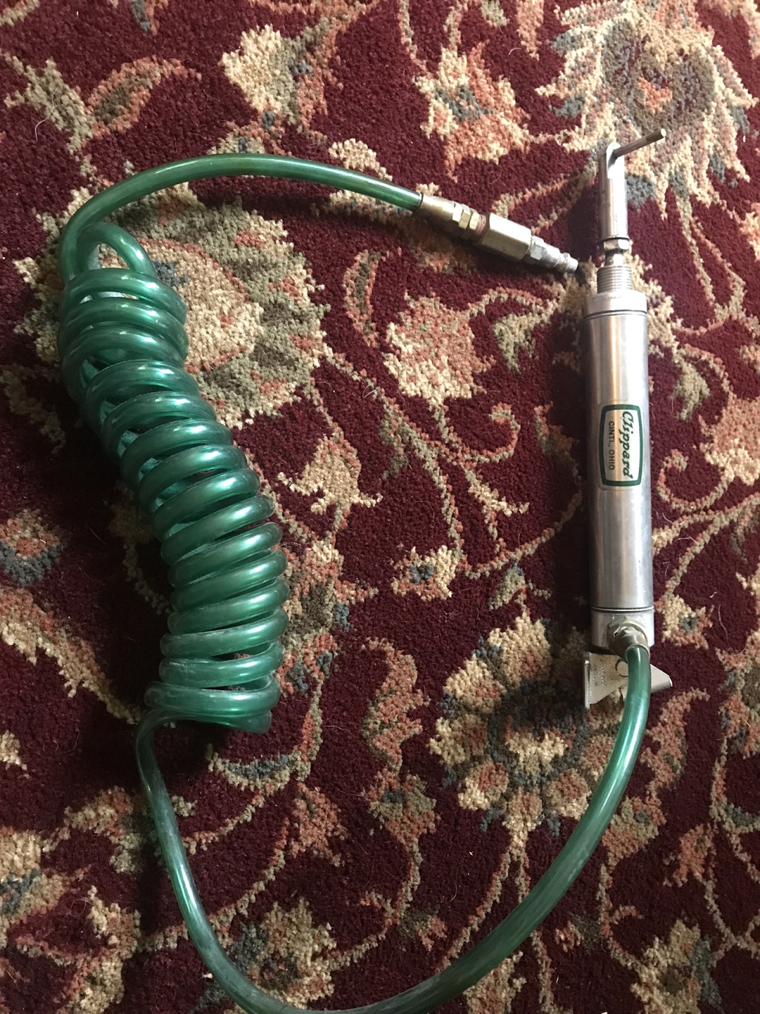 Clippard Minimatic pneumatic cylinder with Hose - Untested