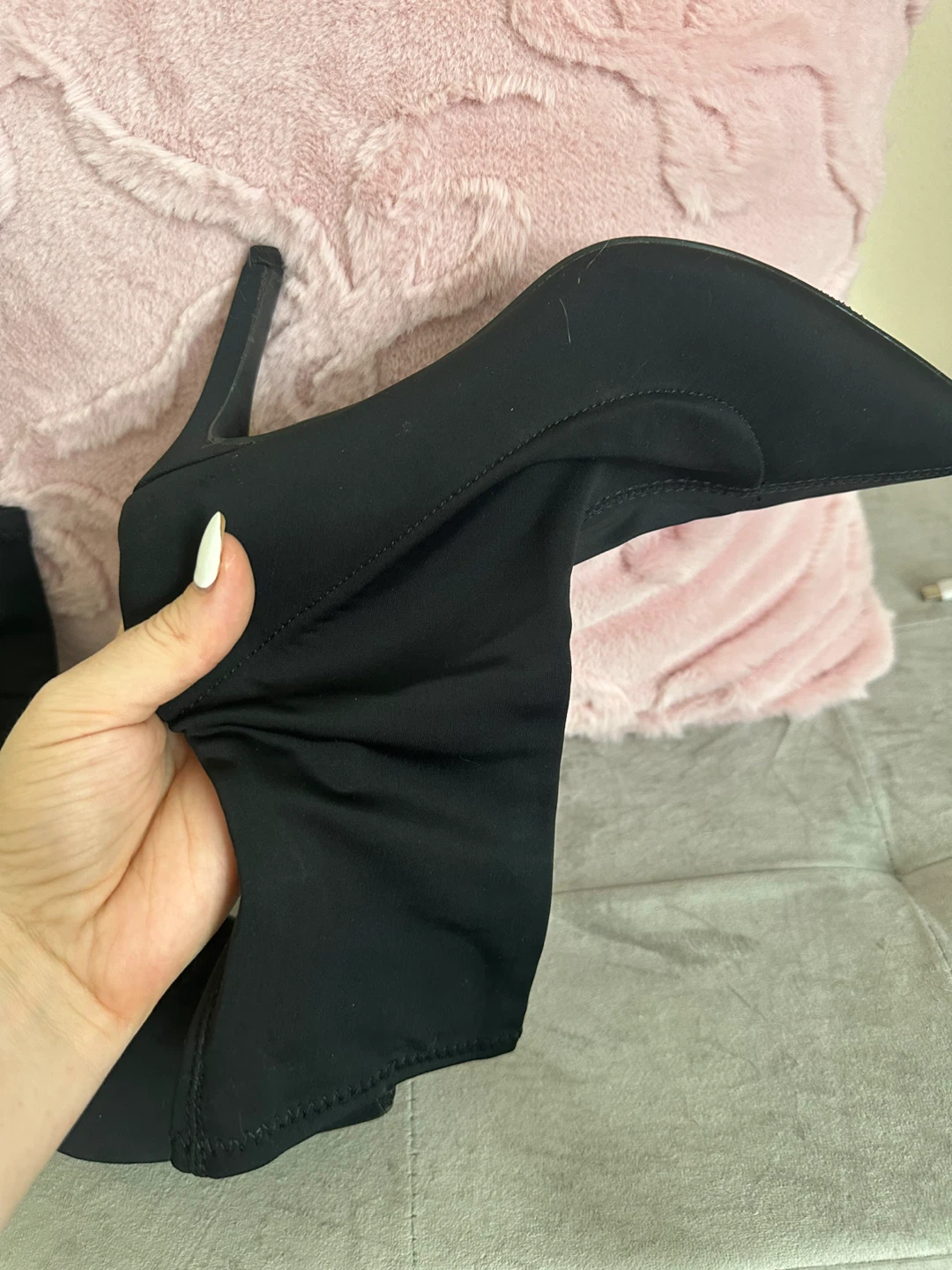 Black Sock Ankle Boots - photo 2
